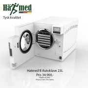 Hatmed Autoklave Q70B 23L | Til Tandlæger, Hospitaler og Laboratorier