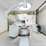 Finndent Tandlægestol FD-8000 P1+ Loftmonteret unit med 6 instrumenter