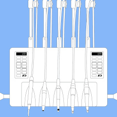 Finndent FD-8000 B1x, Gulvmonteret unit, 2 displays