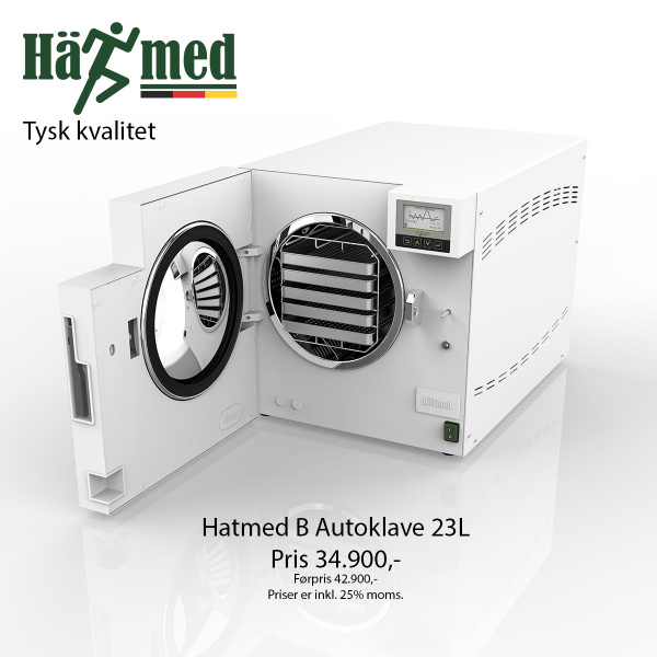 Hatmed Autoklave Q70B 23L | Til Tandlæger, Hospitaler og Laboratorier